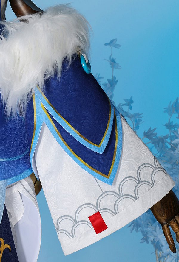 Honkai: Star Rail Bailu Cosplay Costume Dress and Jacket with Sleeves and Tail