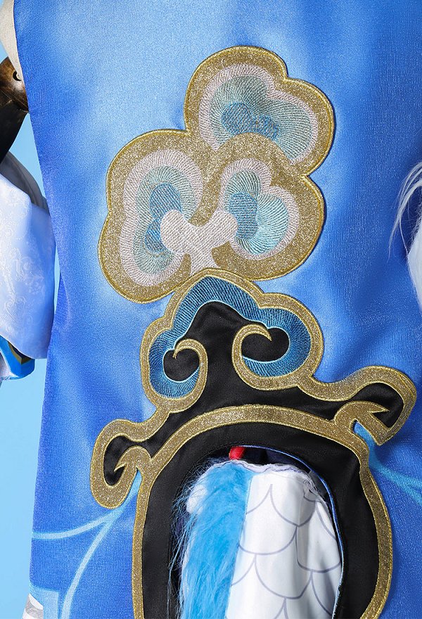Honkai: Star Rail Bailu Cosplay Costume Dress and Jacket with Sleeves and Tail