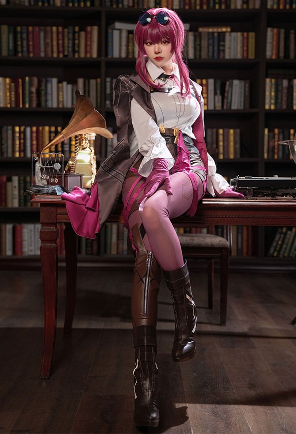Honkai: Star Trail Costume de Cosplay Kafka Justaucorps Sexy Costume Noir et Blanc Honkai: Star Trail Costume de Cosplay Kafka Justaucorps Sexy Costume Noir et Blanc