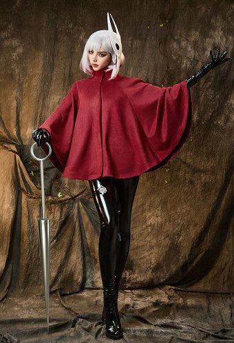 Hollow Knight: Silksong Hornet Traje de cosplay con capa y máscara