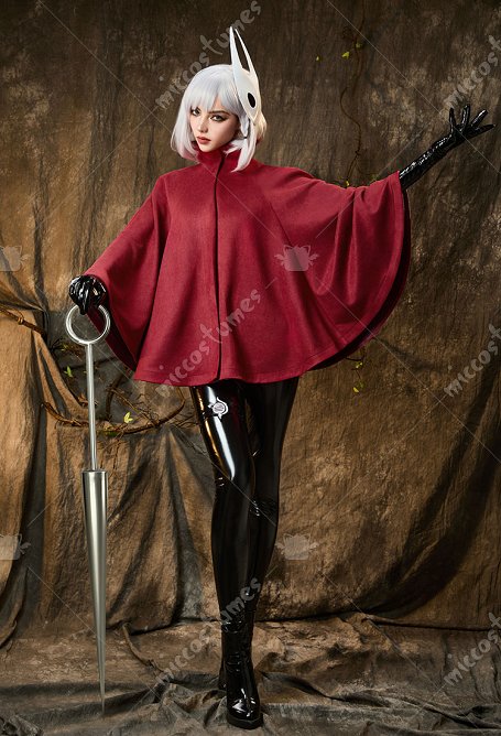 Hollow Knight: Silksong Hornet Traje de cosplay con capa y máscara