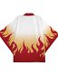KNY Flame Pillar Flame Cosplay Kimono Haori Cubrir Chaqueta Disfraz Ropa Japonesa