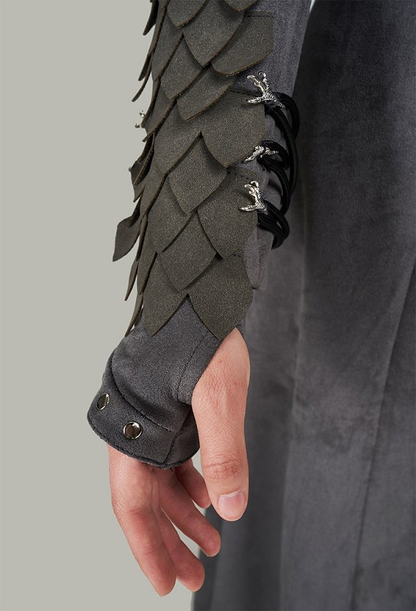 House of the Dragon Rhaenyra Targaryen Cosplay Costume Long Coat and Pants with Gloves Earrings