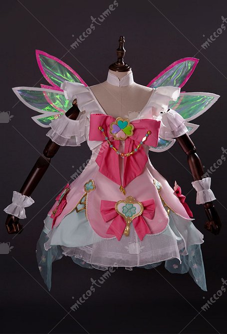 Honor of Kings Costume de Cosplay Yao Valentine Limited Skin Robe Jupe Set avec Accessoires