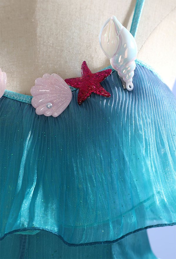 Honor of Kings: World New Heroine Mermaid Doria Cosplay Costume Dress Set