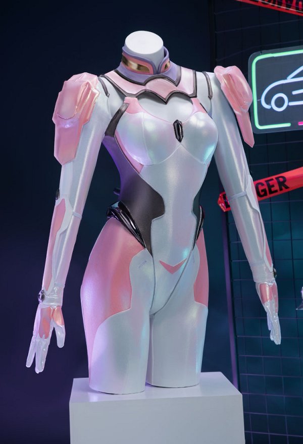 Honor of Kings Da Ji Stellaris Phantom Skin Cosplay Bodysuit with Headband and Earrings