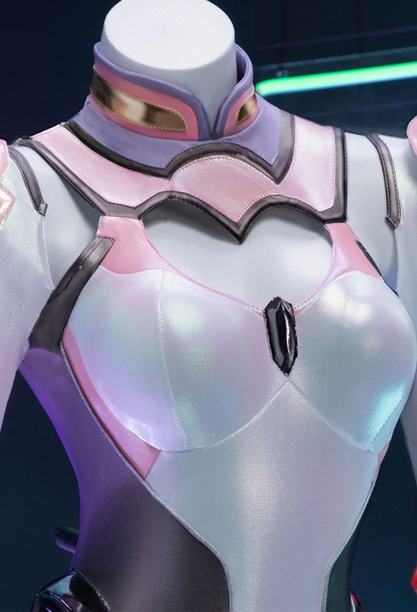 Honor of Kings Da Ji Stellaris Phantom Skin Cosplay Bodysuit with Headband and Earrings
