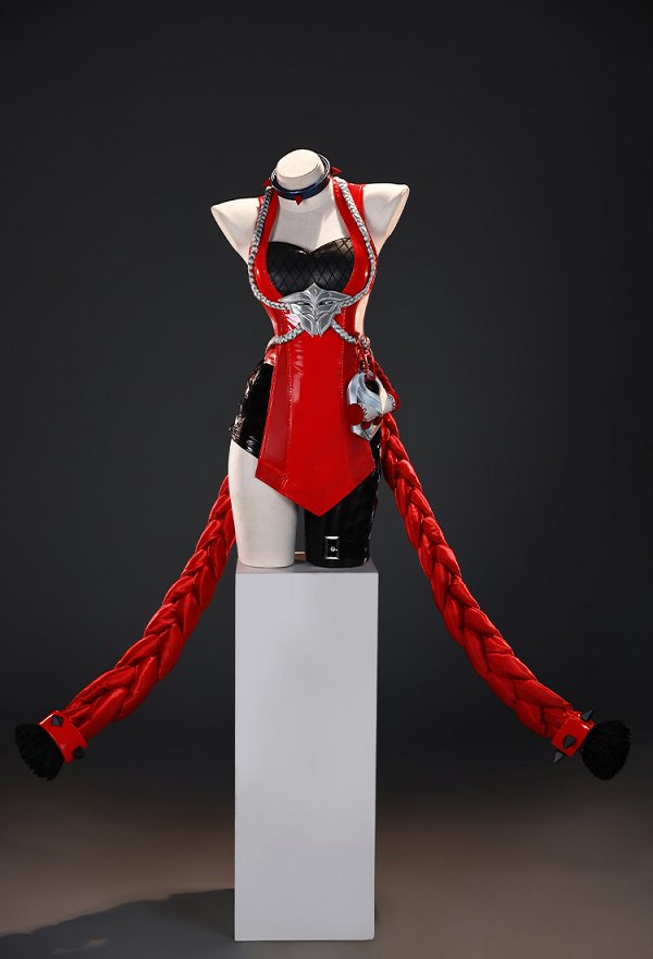 Honor of Kings A Ke Tenue par défaut Costume de Cosplay Haut et Pantalon avec Traîne et Gants