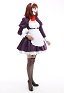High-Rise Invasion Costume de Cosplay Maid Mask Robe Set Halloween avec Masque Jupon Tablier Bas