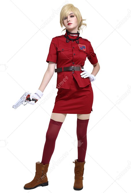 Hellsing Seras Victoria Rot Vampir Cosplay Kostüm Uniform