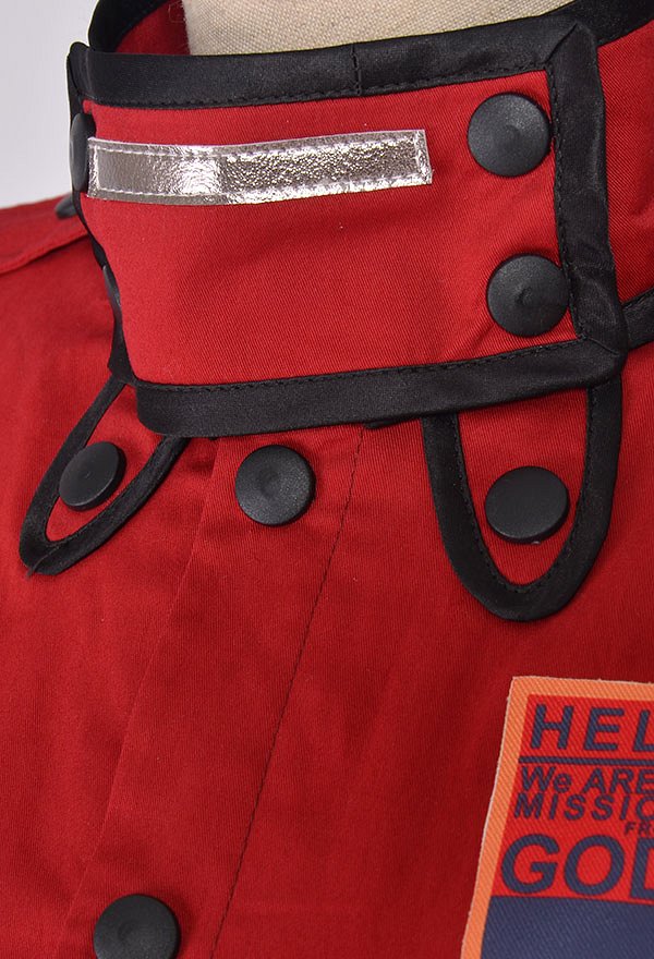 Hellsing Seras Victoria Burgundy Red Cosplay Costume Vampire Demon Uniform Hellsing Seras Victoria Burgundy Red Cosplay Costume Vampire Demon Uniform