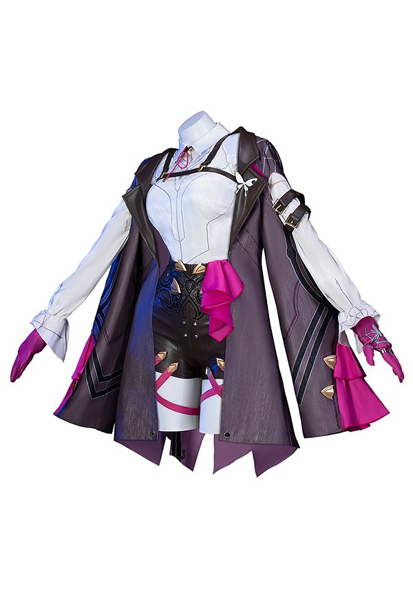 Honkai: Star Rail Kafka Cosplay Costume Shirt and Pants with Coat and Gloves