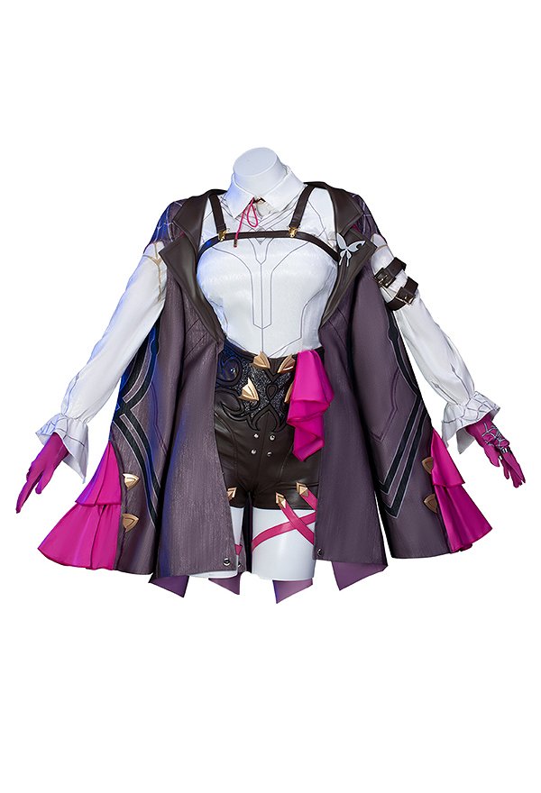 Honkai: Star Rail Kafka Cosplay Costume Shirt and Pants with Coat and Gloves
