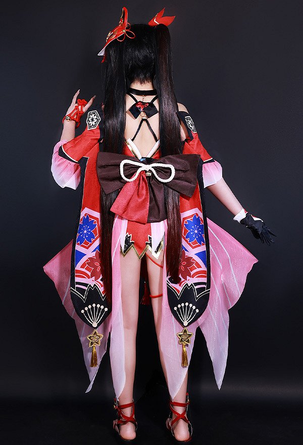Honkai: Star Rail Sparkle Cosplay Costume Dress and Mask with Head Accessory and Arm sleeves