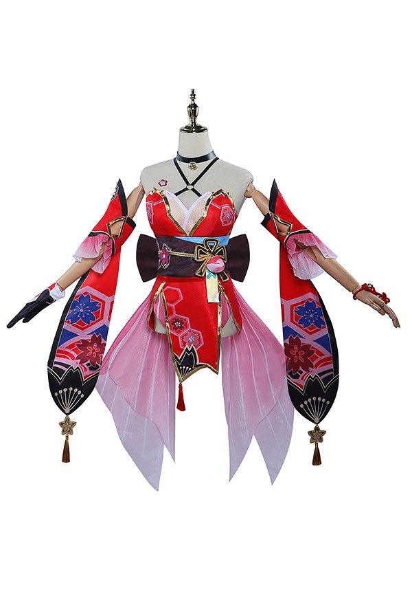 Honkai: Star Rail Sparkle Cosplay Costume Dress and Mask with Head Accessory and Arm sleeves