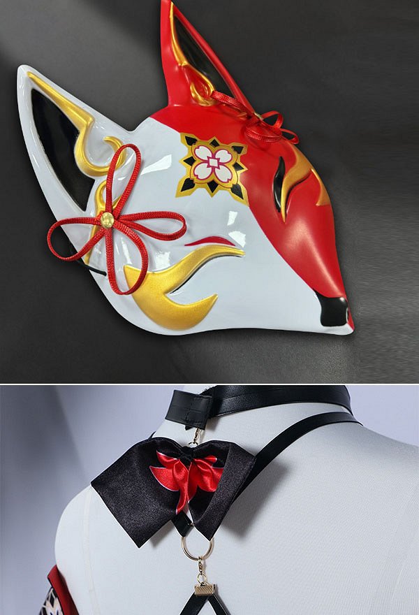 Honkai: Star Rail Sparkle Cosplay Costume Dress and Mask with Head Accessory and Arm sleeves