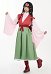 Costume de Cosplay Alluka Top Jupe Gilet Set Style Kimono avec Accessoires