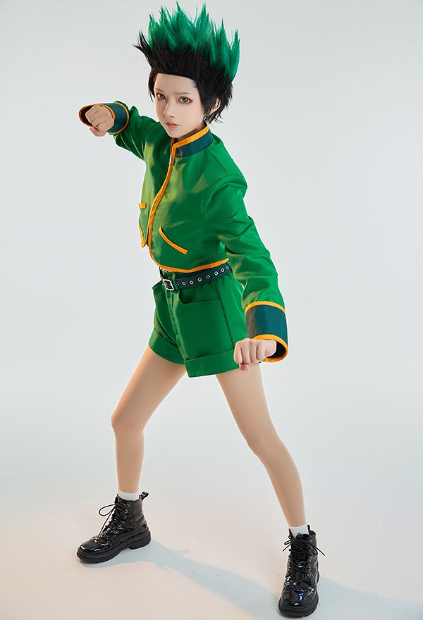 Hunter Freecss Cosplay Costume Camisa y Shorts con Cinturón
