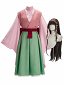 HunterX Nanika Cosplay Costume Sous-vêtement Haut à manches larges avec Gilet et Jupe