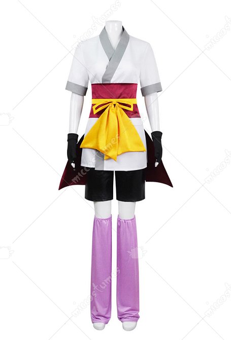 Costume de cosplay Machi Komacine de Hunter x Hunter haut et short avec ceinture de taille et gants
