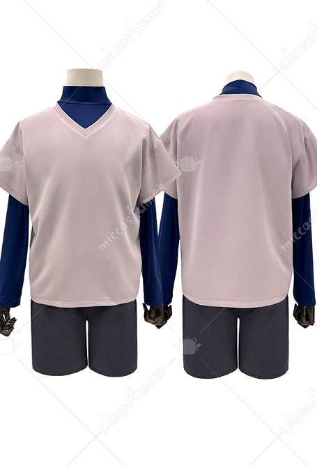 Costume de cosplay Killua Zoldyck de Hunter x Hunter doublure et haut à manches courtes avec short