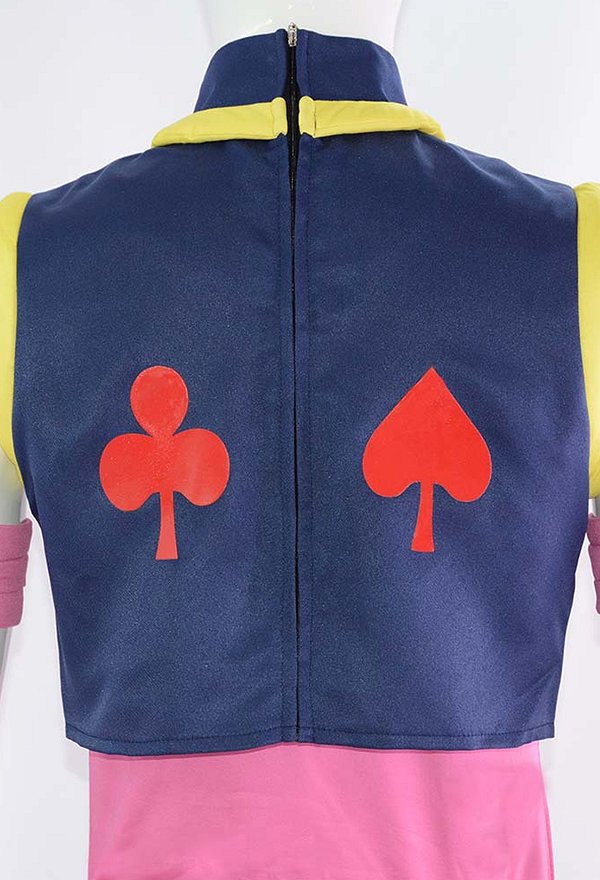 Disfraz Cosplay de Hisoka de Hunter Forro y Top con Pantalones y Muñequeras Disfraz Cosplay de Hisoka de Hunter Forro y Top con Pantalones y Muñequeras