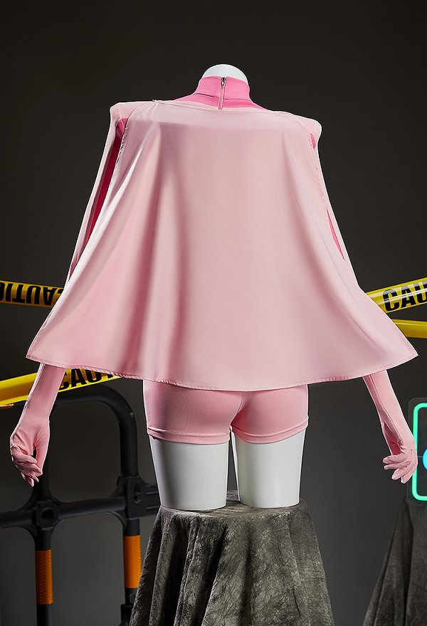 Invincible Eve Cosplay Disfraz Bodysuit y Cabo con Guantes y Calcetines