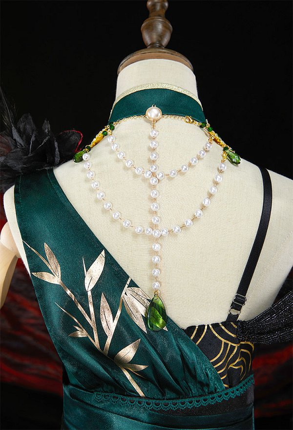 Identity V Michiko Geisha Costume de Cosplay Robe avec ceinture et châle