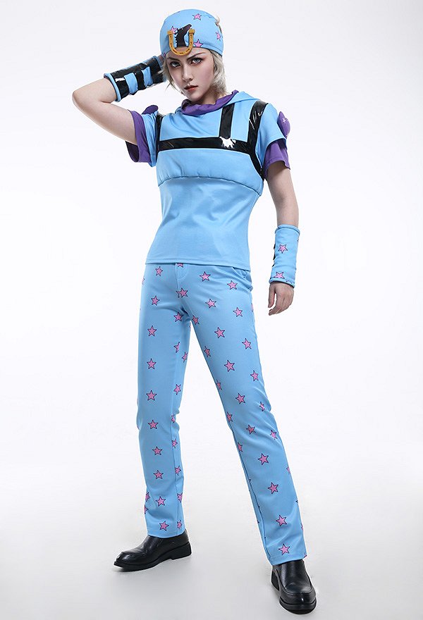 JJBA 7 Steel Ball Run Johnny Josta Hooded Conjunto de Cosplay con Sombrero JJBA 7 Steel Ball Run Johnny Josta Hooded Conjunto de Cosplay con Sombrero