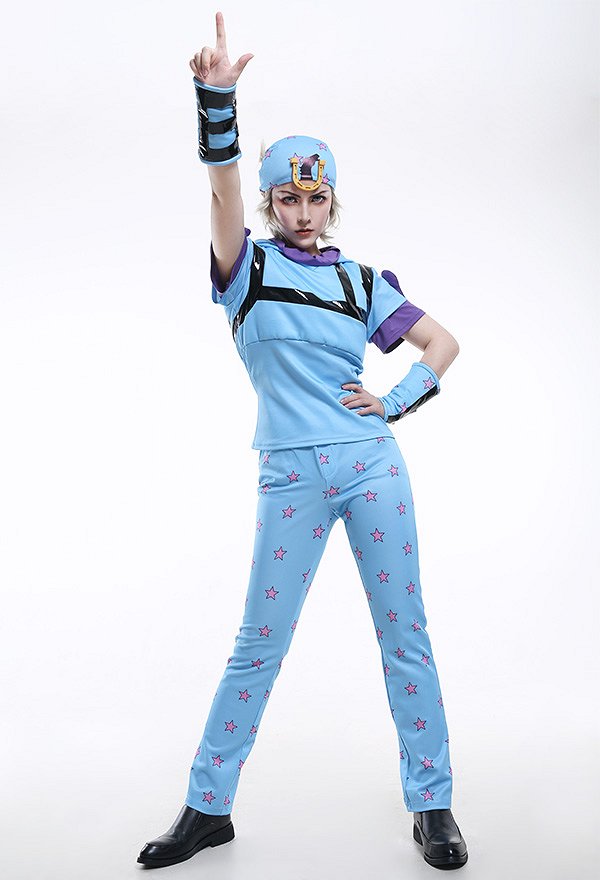 JJBA 7 Steel Ball Run Johnny Josta Hooded Conjunto de Cosplay con Sombrero JJBA 7 Steel Ball Run Johnny Josta Hooded Conjunto de Cosplay con Sombrero