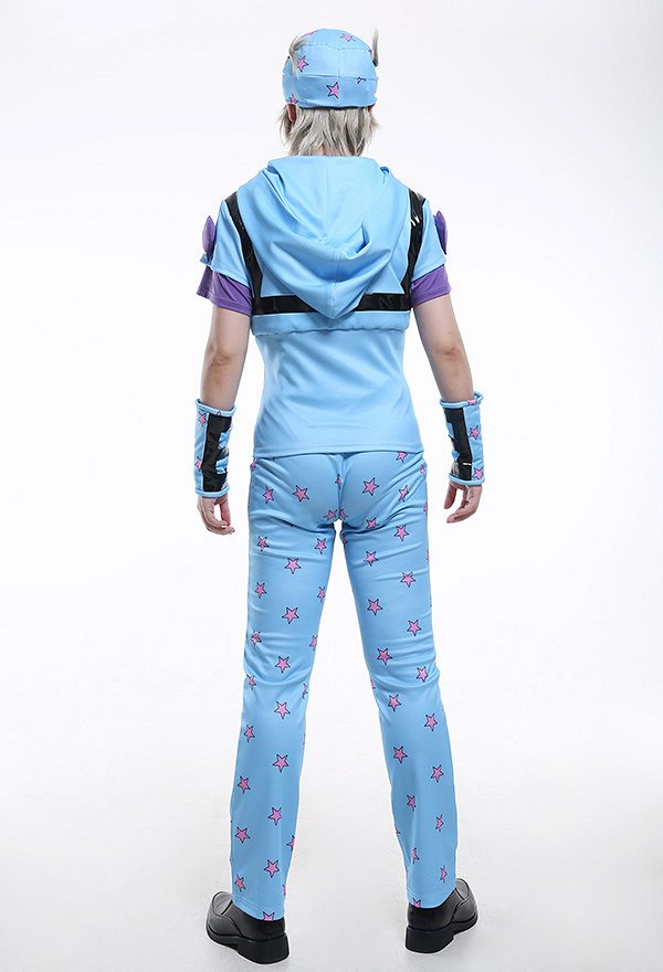 JJBA 7 Steel Ball Run Johnny Josta Hooded Conjunto de Cosplay con Sombrero JJBA 7 Steel Ball Run Johnny Josta Hooded Conjunto de Cosplay con Sombrero