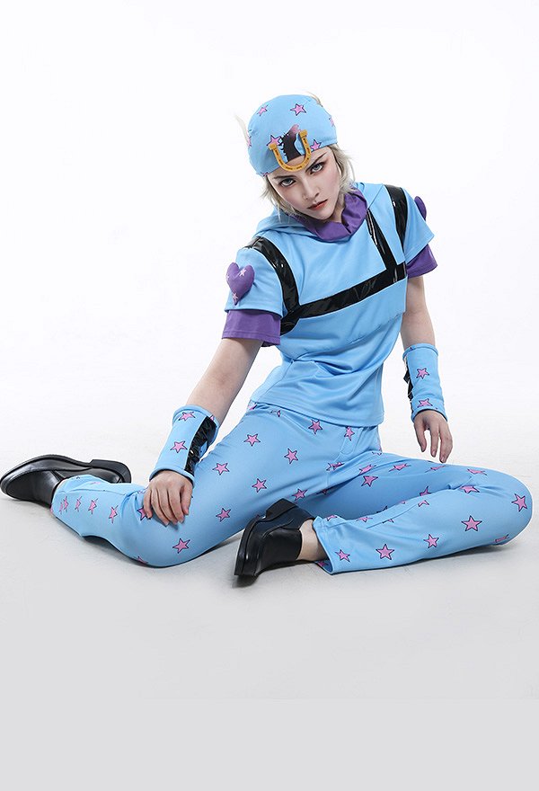 JJBA 7 Steel Ball Run Johnny Josta Hooded Conjunto de Cosplay con Sombrero JJBA 7 Steel Ball Run Johnny Josta Hooded Conjunto de Cosplay con Sombrero