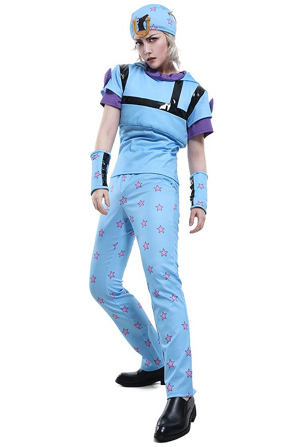 JJBA 7 Steel Ball Run Johnny Josta Hooded Conjunto de Cosplay con Sombrero JJBA 7 Steel Ball Run Johnny Josta Hooded Conjunto de Cosplay con Sombrero