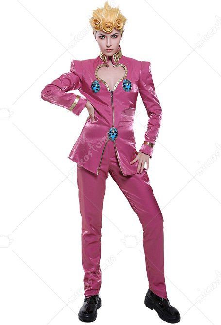 JJBA Giorno Giobana Disfraz de Cosplay de Golden Wind