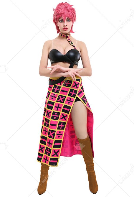 JJBA Golden Wind Trishi Unna Disfraz de Cosplay