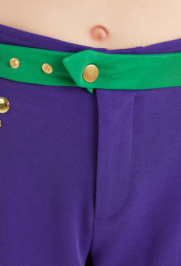 JJBA Costume de Cosplay Diavolo Top Pantalon Set avec Ceinture