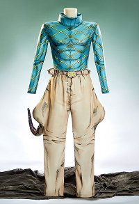 2D Line Art Ver JJBA 7 SBR Diego Dio Brando Cosplay Costume Top and Pants with Tail and Gloves