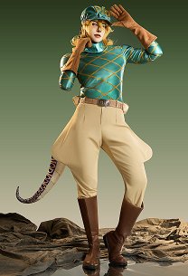 Premium Edition Comic-style JJBA 7 SBR Diego Dio Brando Cosplay Costume Top Pants with Hat and Tail