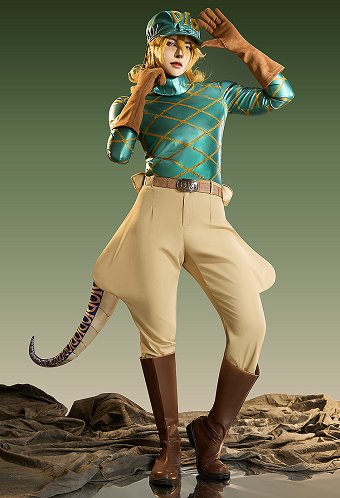 Estilo cómic Optimizado Ver JJBA 7 SBR Diego Dio Brando  Traje de cosplay Pantalones con sombrero y cola