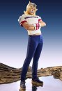 Traje animado de JJBA Bizarre Adventure 7 SBR Johnny Joestar con pantalones sombrero y protectores para las muñecas