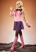 Ver JoJos 7 SBR Lucy Steel Disfraz de Cosplay Top y Falda con Mangas