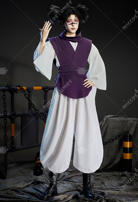 Choso Disfraz de Cosplay Forro y chaleco con pantalones y bufanda