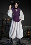 Choso Disfraz de Cosplay Forro y chaleco con pantalones y bufanda