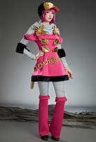 Premium Edition Comic Style JJBA 7 SBR Hot Pants Cosplay Kostümkleid mit Hose Stulpen Premium Edition Comic Style JJBA 7 SBR Hot Pants Cosplay Kostümkleid mit Hose Stulpen