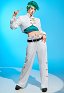 JJBA Rohan Cosplay Costume Vest and Crop Top with Pants and Belt