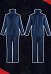 Jujitsu Fight Satoru Blue Suit Uniform Cosplay Costume Top and Trousers with Eye Mask