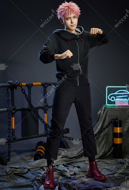 Disfraz de cosplay de Itadori Yuji de la temporada 3 de jujitsu fight
