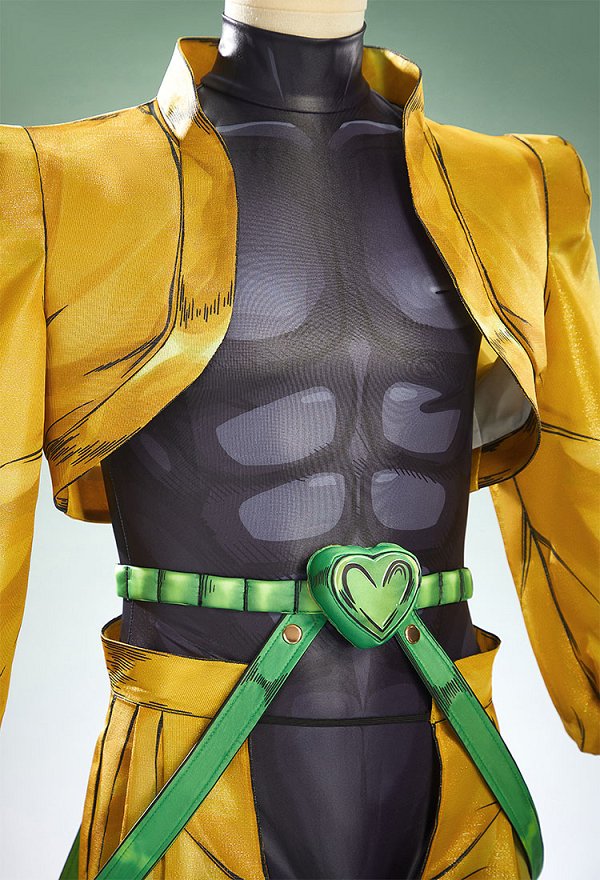 Traje de cosplay de Dio JJBA en 2D con chaqueta y pantalones