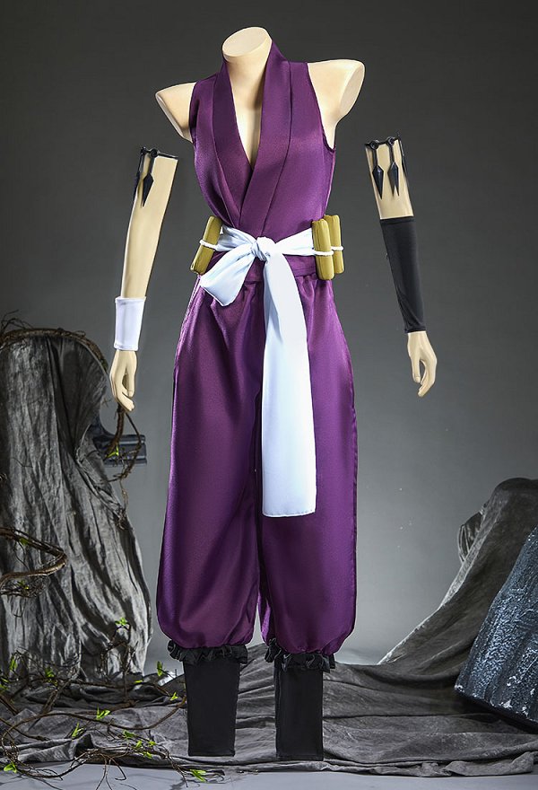 Hell: Jigokuraku Yuzuriha Cosplay Japanischer Ninja Top Hosen Taillen Zubehör Socken Set Cosplay Kostüm