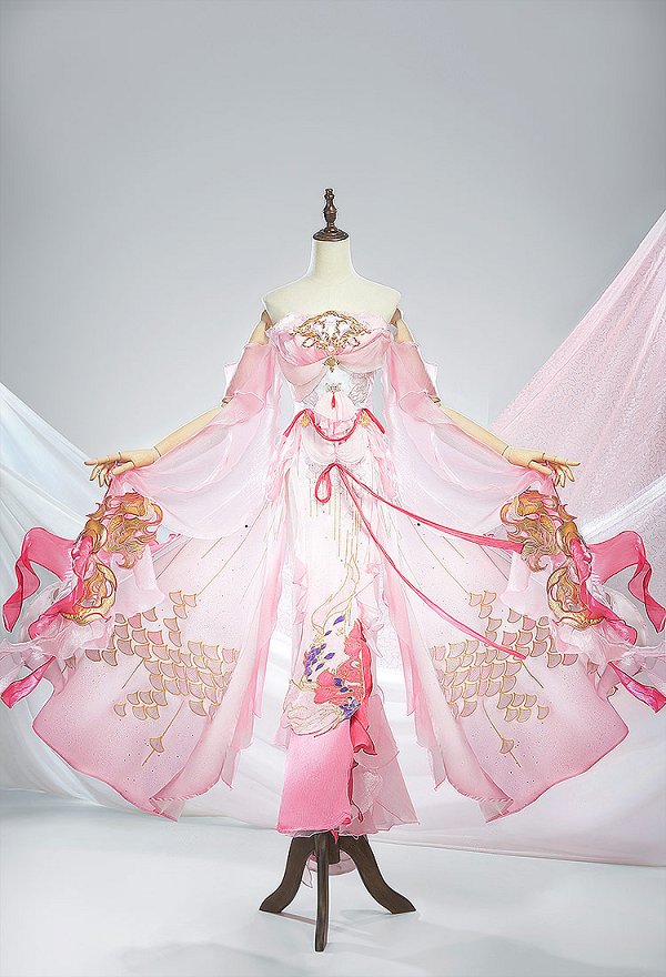 Vestido de disfraz de cosplay de JX3 Xiu Jie con pantalones y mangas